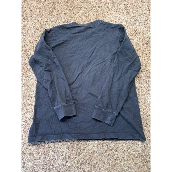 Nike Boys Large Black Just Do It Red Swoosh Long Sleeve Graphic T-Shirt L - Picture 5 of 7